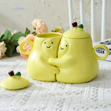 Boogzel Apparel Pair of Pear-Shaped Couple Mugs, view 3