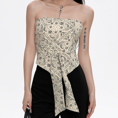 Boogzel Apparel Paisley Print Tube Top
