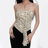 Boogzel Apparel Paisley Print Tube Top, view 2