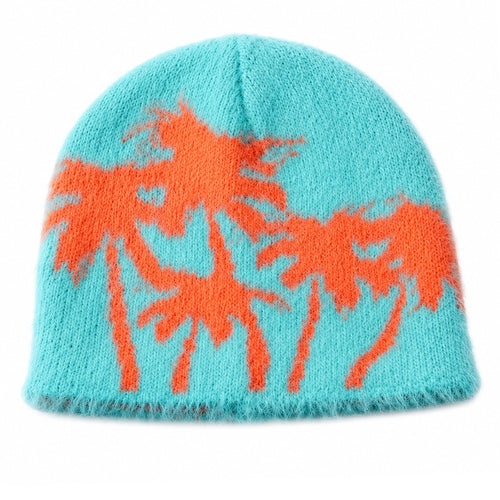 Boogzel Apparel Palm Trees Fuzzy Beanie