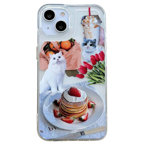 Boogzel Apparel Pancakes & Cat iPhone Case