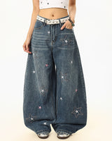 Boogzel Apparel Paparazzi Star Wide Leg Jeans, view 2
