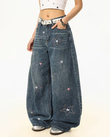 Boogzel Apparel Paparazzi Star Wide Leg Jeans, view 3