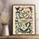 Boogzel Apparel Butterfly Vintage Poster, view 2