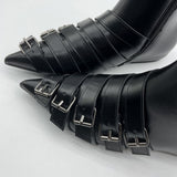 Boogzel Apparel Paris Meeting Pointed Toe Buckle Boots, view 2