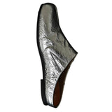 Boogzel Apparel Paris Polka Dot Silver Tabi Mule Flats, view 5