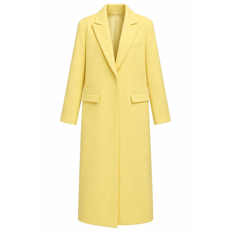 Boogzel Apparel Parisian Girl Yellow Maxi Coat