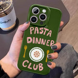 Boogzel Apparel Pasta Dinner Club iPhone Case, view 2