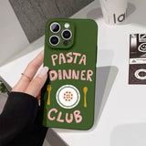 Boogzel Apparel Pasta Dinner Club iPhone Case, view 3
