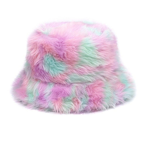 Boogzel Apparel Pastel Aesthetic Fluffy Bucket Hat