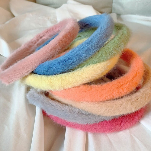 Boogzel Apparel Pastel Aesthetic Fluffy Headband