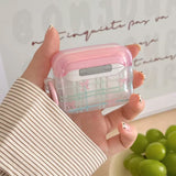 Boogzel Apparel Pastel Bow Plaid AirPods Case, view 2