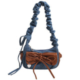 Boogzel Apparel Pastel Bow Ruched Shoulder Bag, view 2