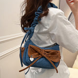 Boogzel Apparel Pastel Bow Ruched Shoulder Bag, view 3