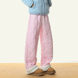 Boogzel Apparel Pastel Checkered Puffer Pants, view 5