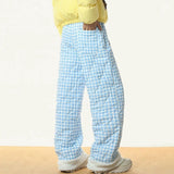 Boogzel Apparel Pastel Checkered Puffer Pants, view 6