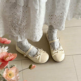 Boogzel Apparel Pastel Dreams Lace Trim Mary Jane Flats, view 4