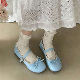 Boogzel Apparel Pastel Dreams Lace Trim Mary Jane Flats, view 5