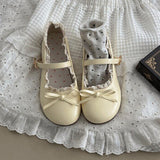 Boogzel Apparel Pastel Dreams Lace Trim Mary Jane Flats, view 6