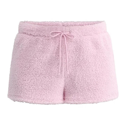 Boogzel Apparel Pastel Fuzzy Mini Shorts
