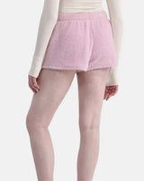 Boogzel Apparel Pastel Fuzzy Mini Shorts, view 5