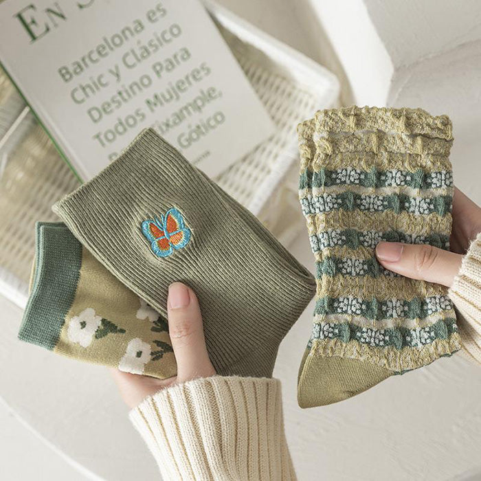 Boogzel Apparel Pastel Green Aesthetic Socks