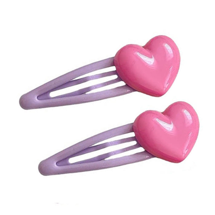 Boogzel Apparel Pastel Heart Hair Clip