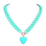 Boogzel Apparel Pastel Heart Necklace, view 2