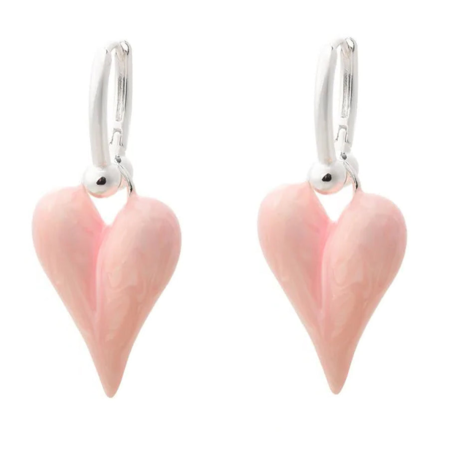 Boogzel Apparel Pastel Heart Pendant Earrings