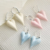 Boogzel Apparel Pastel Heart Pendant Earrings, view 2