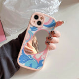 Boogzel Apparel Pastel Painting iPhone Case, view 3