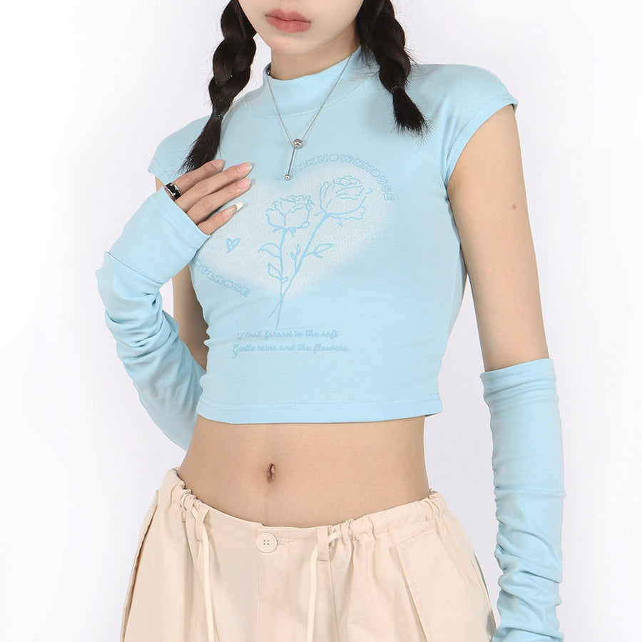 Boogzel Apparel Pastel Soft Girl Tee with Arm Warmers