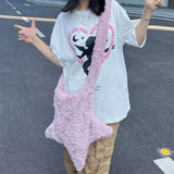 Boogzel Apparel Pastel Star-Shaped Fuzzy Bag, view 4