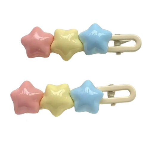 Boogzel Apparel Pastel Stars Hair Clip 2pcs Set