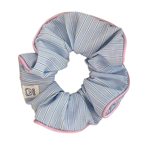 Boogzel Apparel Pastel Stripe Pajama Style Scrunchies
