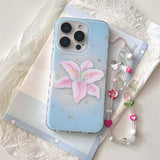 Boogzel Apparel Pastel Tropical Flower iPhone Case, view 2