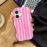 Boogzel Apparel Pastel Wavy Striped iPhone Case, view 2