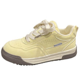 Boogzel Apparel Pastel Yellow Aesthetic Sneakers, view 2