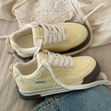 Boogzel Apparel Pastel Yellow Aesthetic Sneakers, view 3
