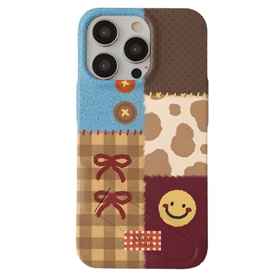 Boogzel Apparel Patchwork Aesthetic iPhone Case