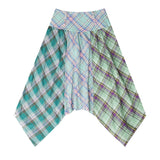 Boogzel Apparel Patchwork Midi Plaid Skirt, view 5