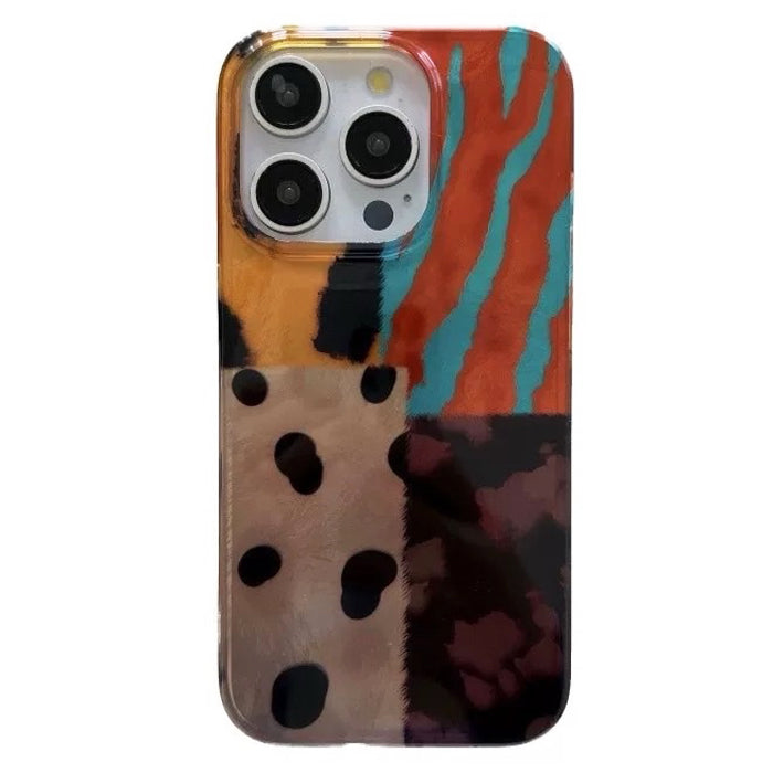 Boogzel Apparel Patchwork Pattern iPhone Case