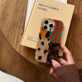 Boogzel Apparel Patchwork Pattern iPhone Case, view 3
