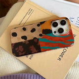Boogzel Apparel Patchwork Pattern iPhone Case, view 4