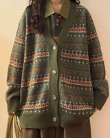 Boogzel Apparel Patterned Knit Oversized Cardigan, view 2