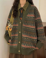 Boogzel Apparel Patterned Knit Oversized Cardigan, view 4