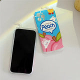 Boogzel Apparel Peach Drink iPhone Case, view 3