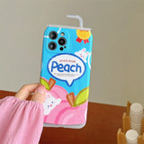 Boogzel Apparel Peach Drink iPhone Case, view 5