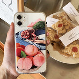 Boogzel Apparel Peach & Pomegranate iPhone Case, view 2