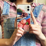 Boogzel Apparel Peach & Pomegranate iPhone Case, view 3